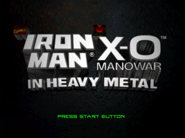 Iron Man X-O Manowar in Heavy Metal Title Screen